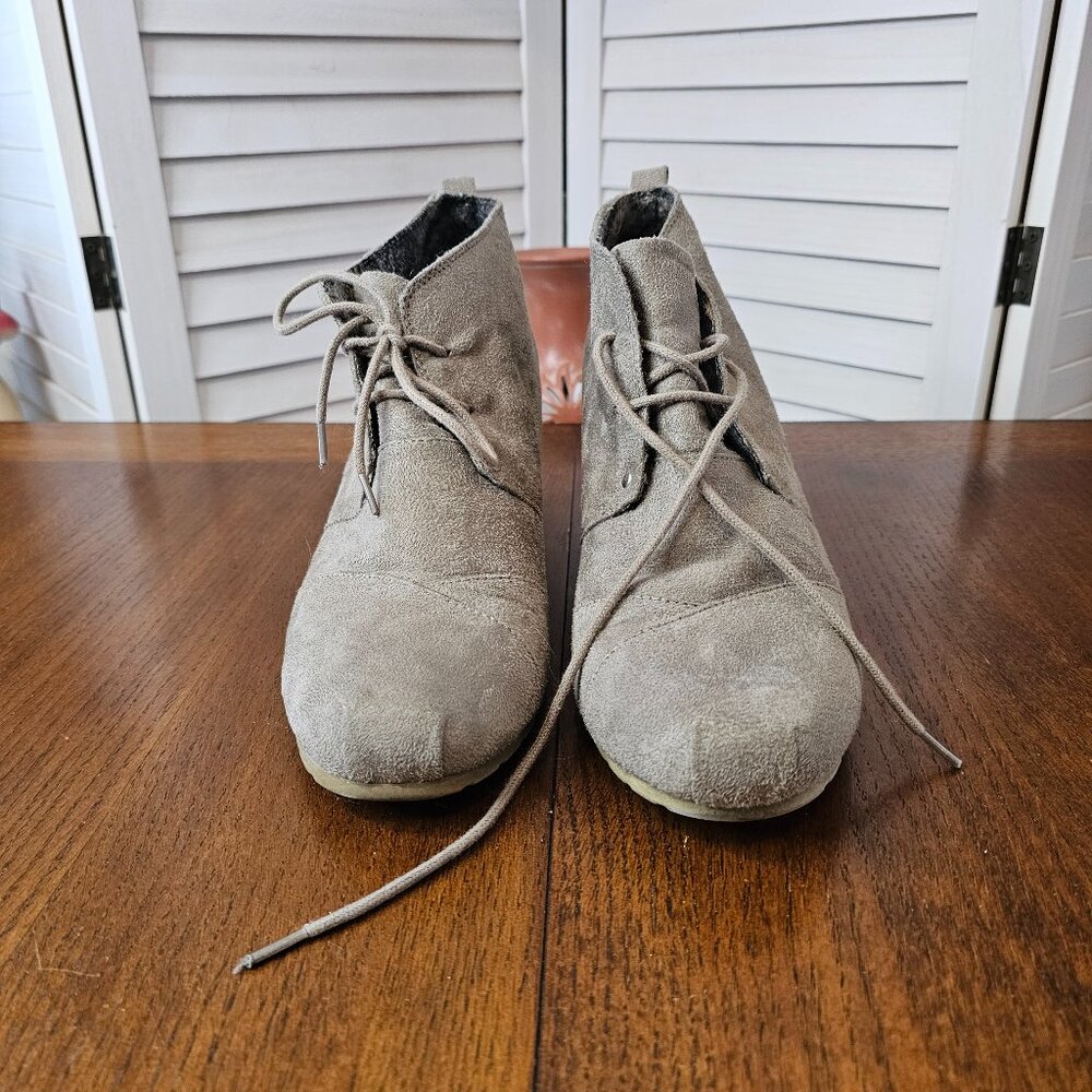 Faded Glory, Woman's Size 10, Gray Wedge Bootie